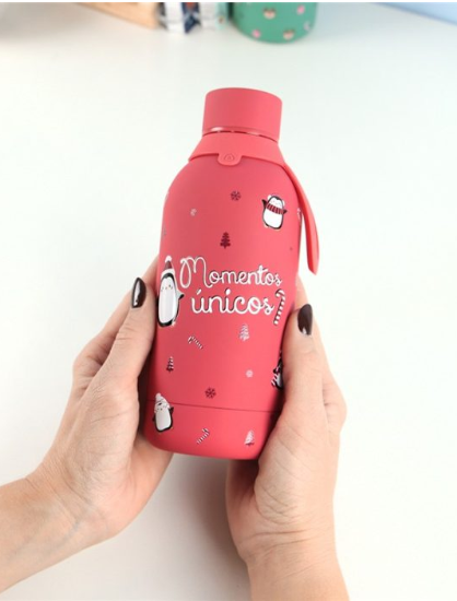 Garrafa térmica Natal 500ml - Momentos Únicos