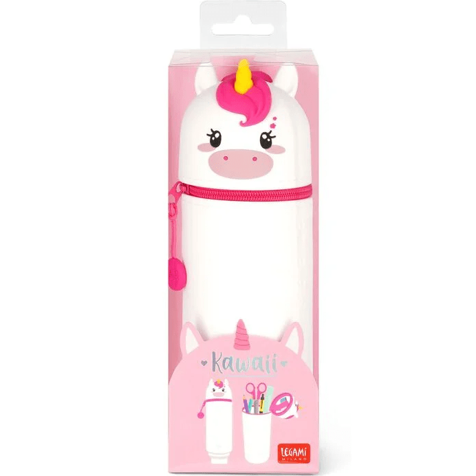 Estojo Legami Kawaii Unicórnio silicone