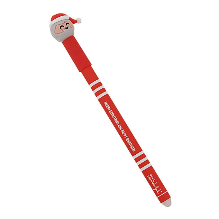 Set de 3 esferográficas apagáveis Bo-Bo - Pai Natal, pinguim e rena Mr. Wonderful
