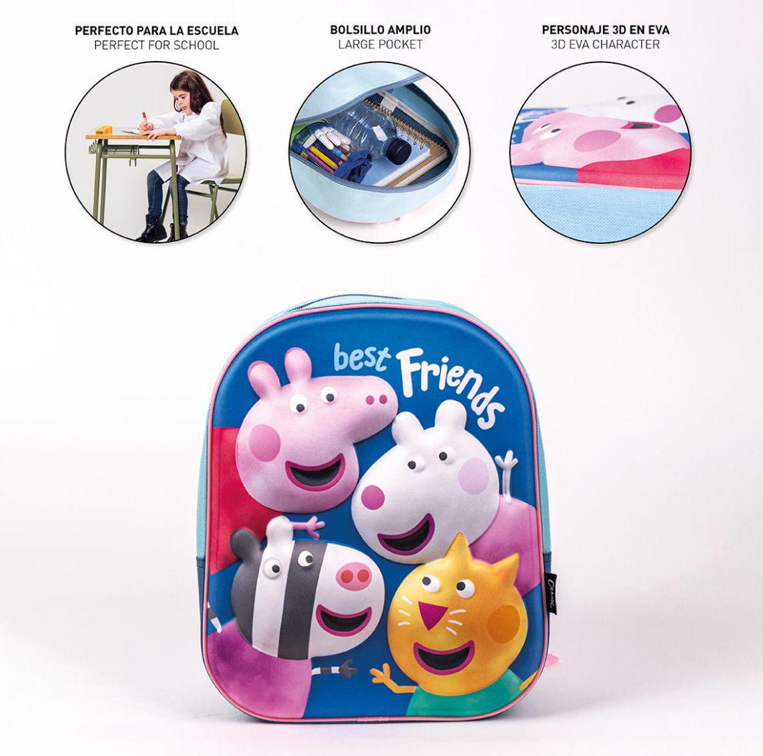 Mochila peppa pig pré-escolar - Papelaria Encantada