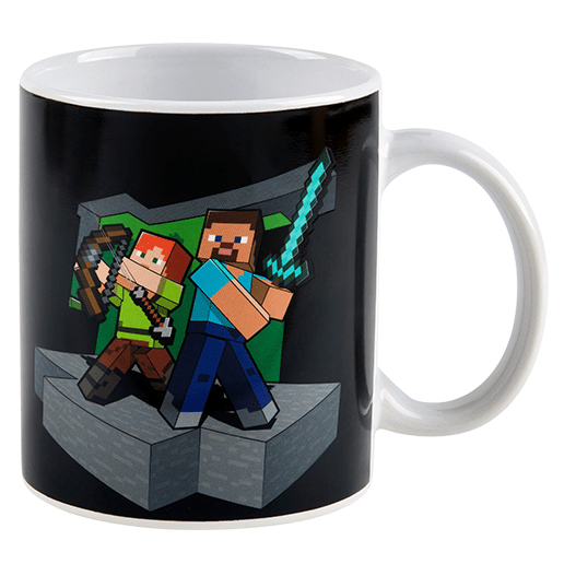 Caneca Minecraft muda de cor