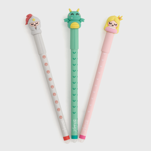 Conjunto de 3 Canetas Apagáveis Bo-Bo - Para Escrever Histórias Memoráveis Mr. Wonderful