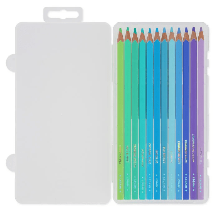 Conjunto 12 lápis de cor Ocean Palette Legami