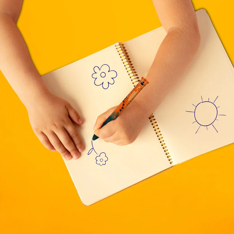 Caneta Esferográfica 2 cores Tigre - Click&Clack