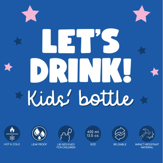 Garrafa Infantil Espaço - Vamos Beber! Legami