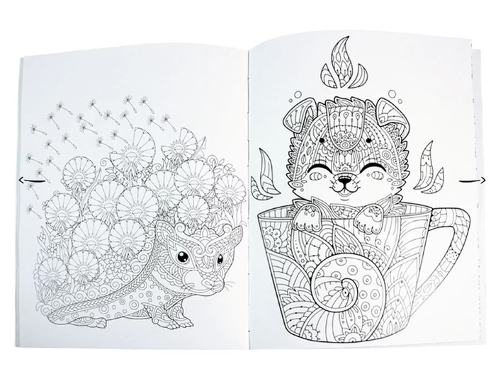 Livro para colorir - Colouring Calm and Peace – Baby Animals