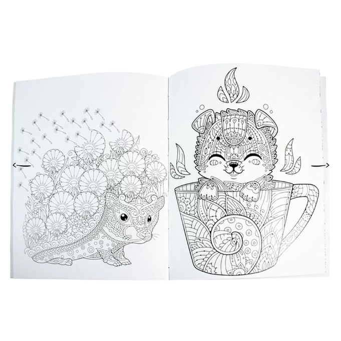 Livro para colorir - Colouring Calm and Peace – Baby Animals