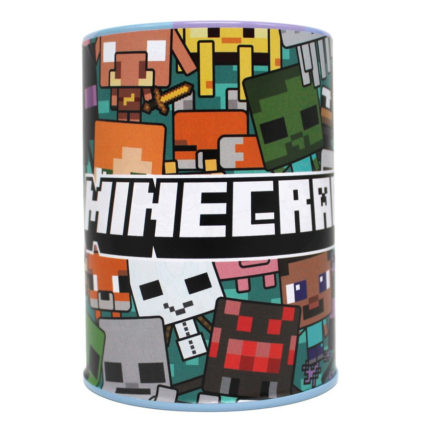 Conjunto Minecraft copo metalico 7 peças