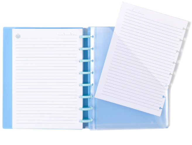 Bolsa de Documentos A4 para Caderno Ingeniox Duplo PP Transparente