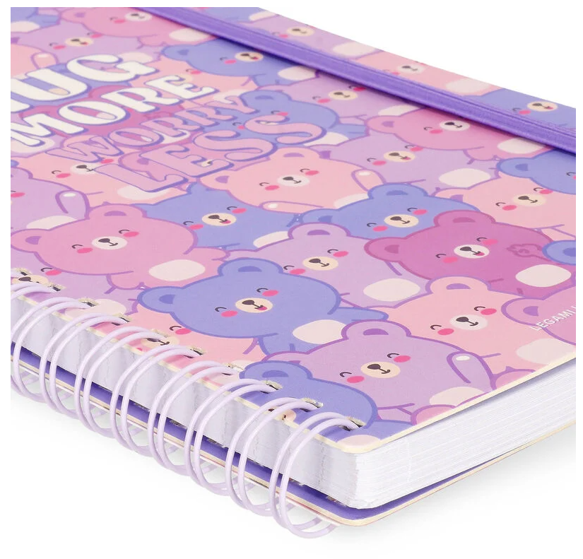 Caderno Legami A5 Espiral linhas - Teddy Bear