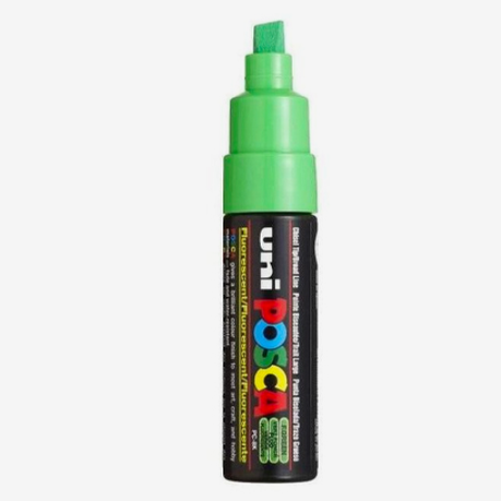 Marcador uni posca 8K Verde Florescente