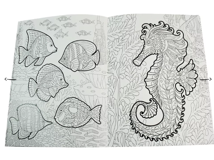 Livro para colorir - Colouring Calm and Peace – Ocean