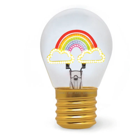 Candeeiro de mesa em forma de lâmpada Arco-Íris Legami