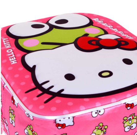 Mochila Rosa 3D Elite Hello Kitty Engraçada