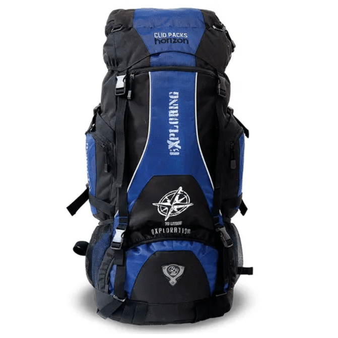 Mochila de trail impermeável 70L Azul