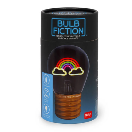 Candeeiro de mesa em forma de lâmpada Arco-Íris Legami