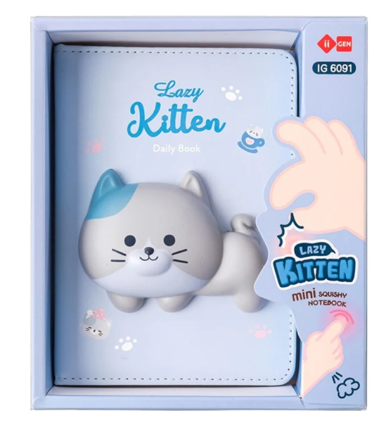 Caderno Gift A6 Squishy Lazy Kitten