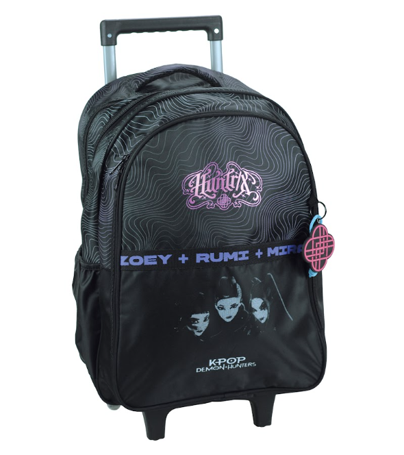 Conjunto Kpop Preto - Trolley+Lancheira+Estojo