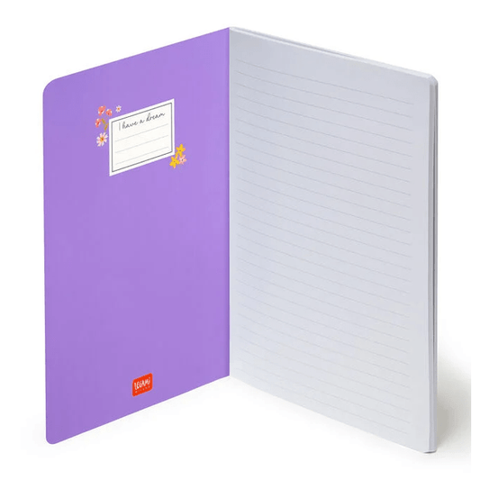 Caderno legami A5 Pautado - Flowers