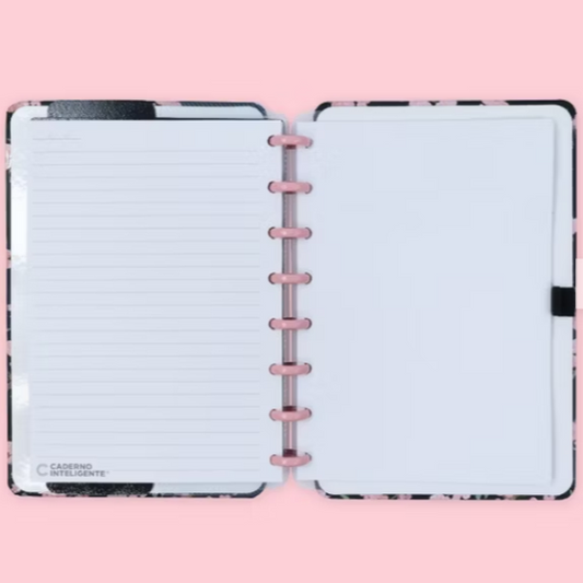 Caderno Inteligente Classical Rose Black ed. especial Gocase A5