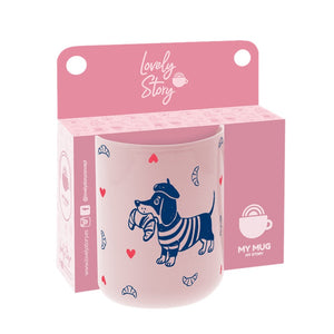 Caneca 330 ml Lovely Story – Velvet Paws – Rosa — Ref. TZ2655RS