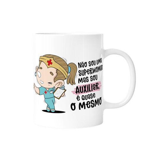 Caneca profissões - Auxiliar mulher