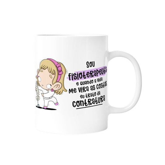 Caneca profissões - Fisioterapeuta Mulher