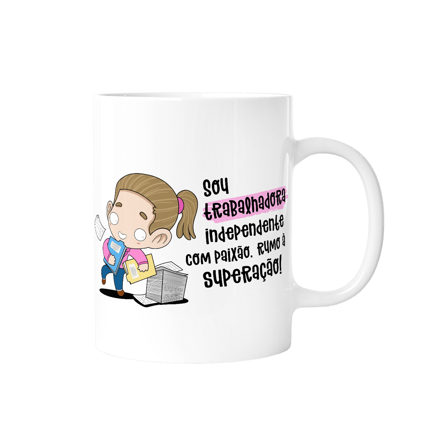 Caneca profissões - Trabalhadora independente