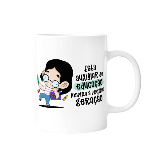 Caneca profissões - Auxiliar de educação