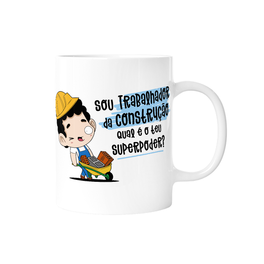 Caneca profissões - Trabalhador da construção