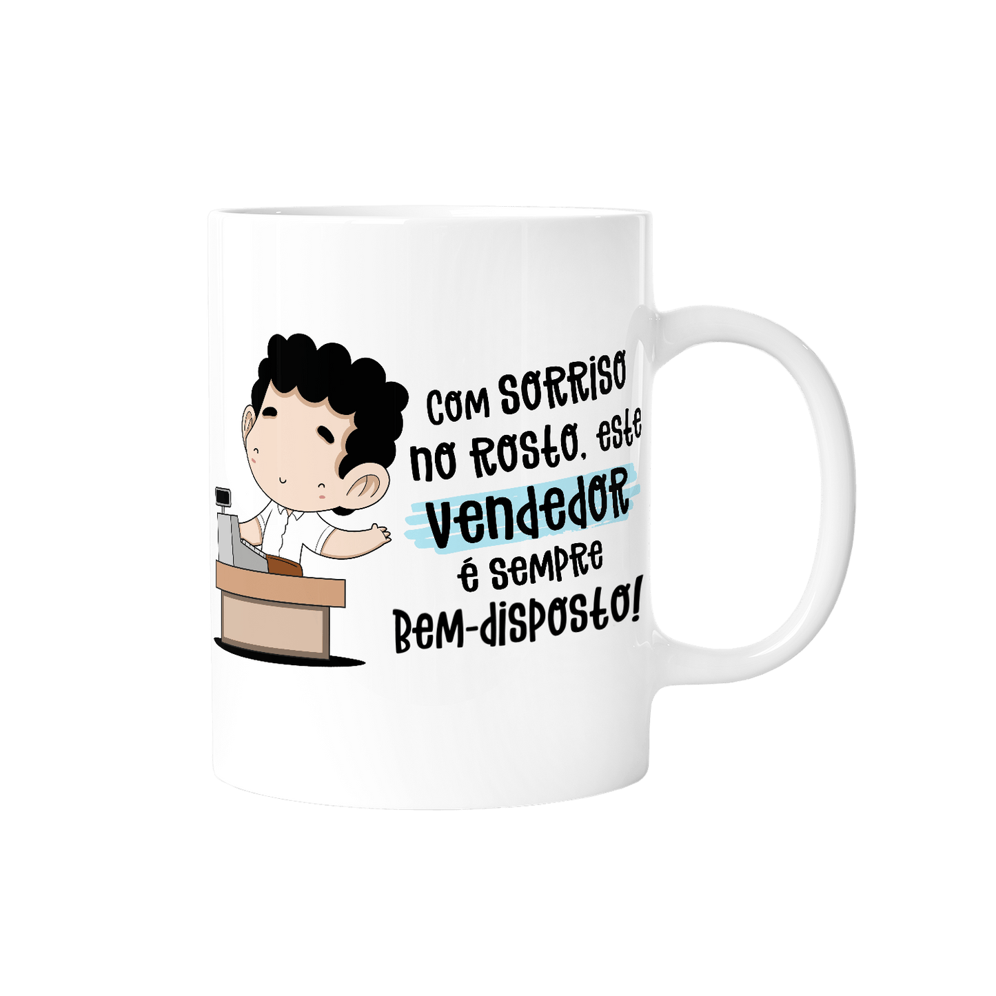 Caneca profissões - Vendedor