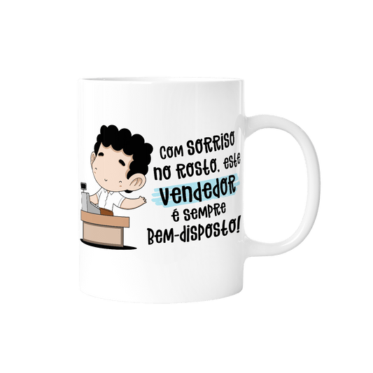 Caneca profissões - Vendedor