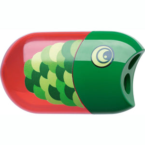 Afia dupla + Borracha Faber-Castell Papagaio - Papelaria Encantada