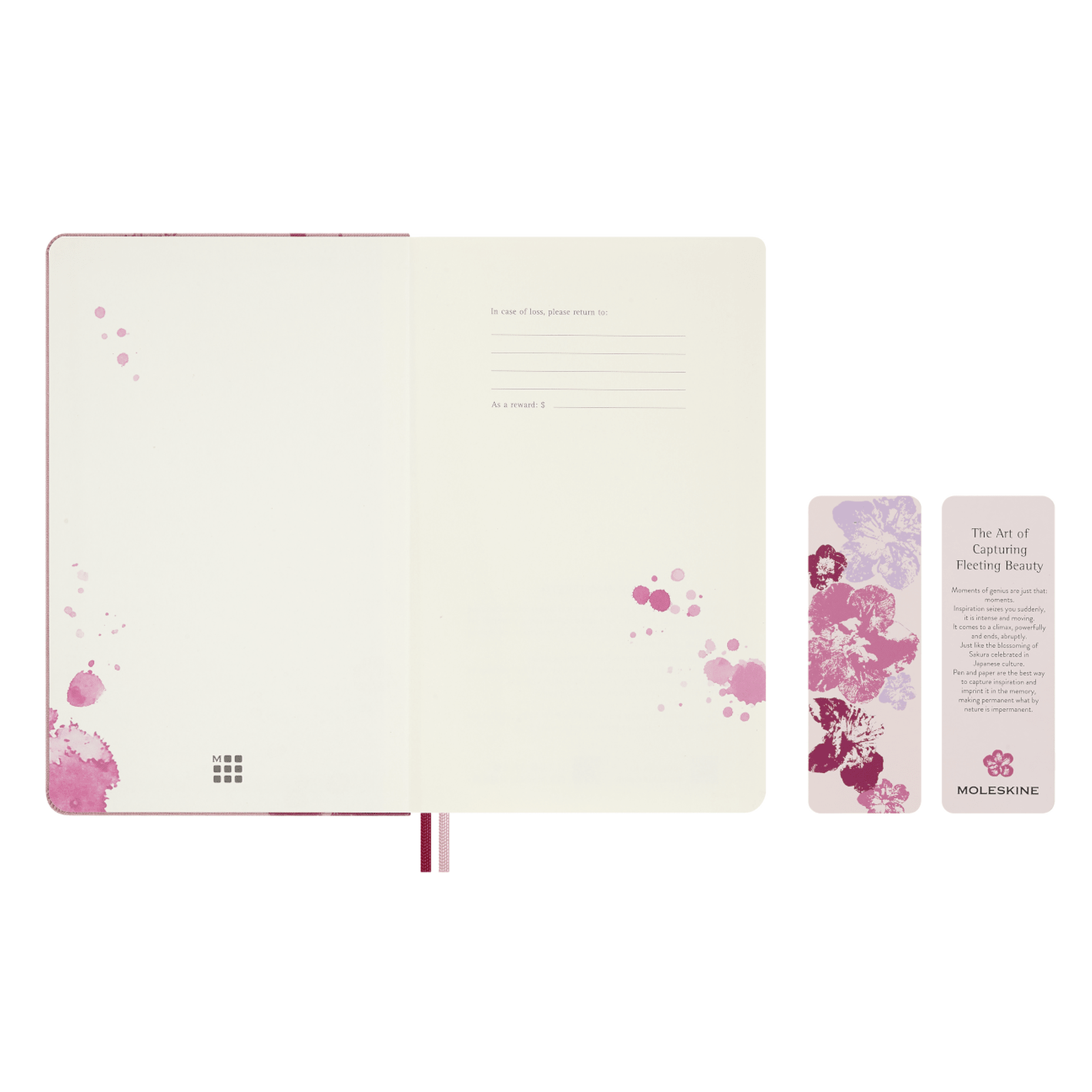 Agenda 18 Meses Moleskine Sakura 2026/2027 - Papelaria Encantada