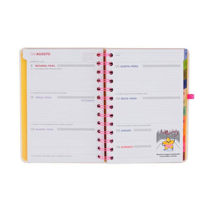 Agenda 26 - 27 Semanal Pequena + 3 Esferográficas apagáveis Bo - Bo - Ready Mr Wonderful - Papelaria Encantada