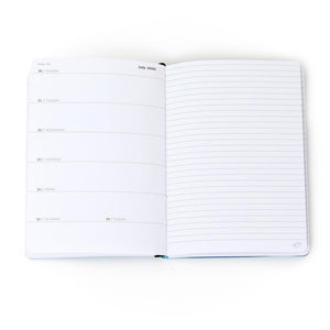 Agenda de bolso 2026 Visão semanal pequena - Azul - Papelaria Encantada
