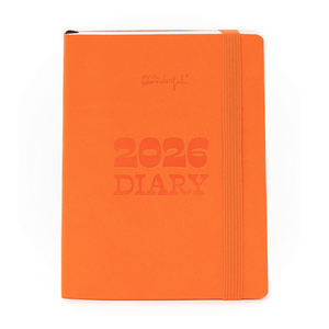 Agenda de bolso 2026 Visão semanal pequena - Laranja Mr.wonderful - Papelaria Encantada