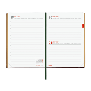 Agenda diária 120x170mm 2026/27 18 meses Finocam Mara Daisy - Papelaria Encantada