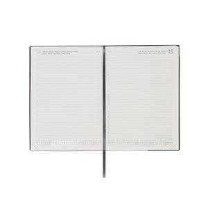 Agenda Legami 12 Meses 2027 Diária Black Suit - Papelaria Encantada