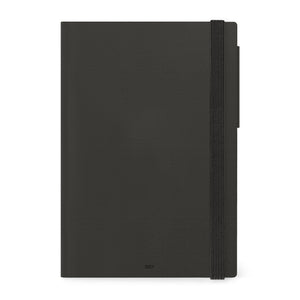 Agenda Legami 12 Meses 2027 Diária Black Suit - Papelaria Encantada