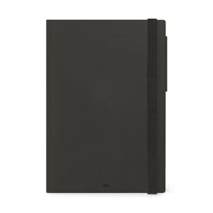 Agenda Legami 12 Meses 2027 Diária Black Suit - Papelaria Encantada