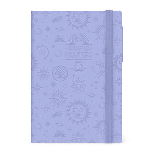 Agenda Legami 12 Meses 2027 Diária Cosmic Lilac - Papelaria Encantada