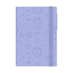 Agenda Legami 12 Meses 2027 Diária Cosmic Lilac - Papelaria Encantada