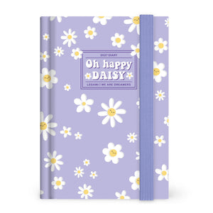 Agenda Legami 12 Meses 2027 Diária Daisy Lilac - Papelaria Encantada