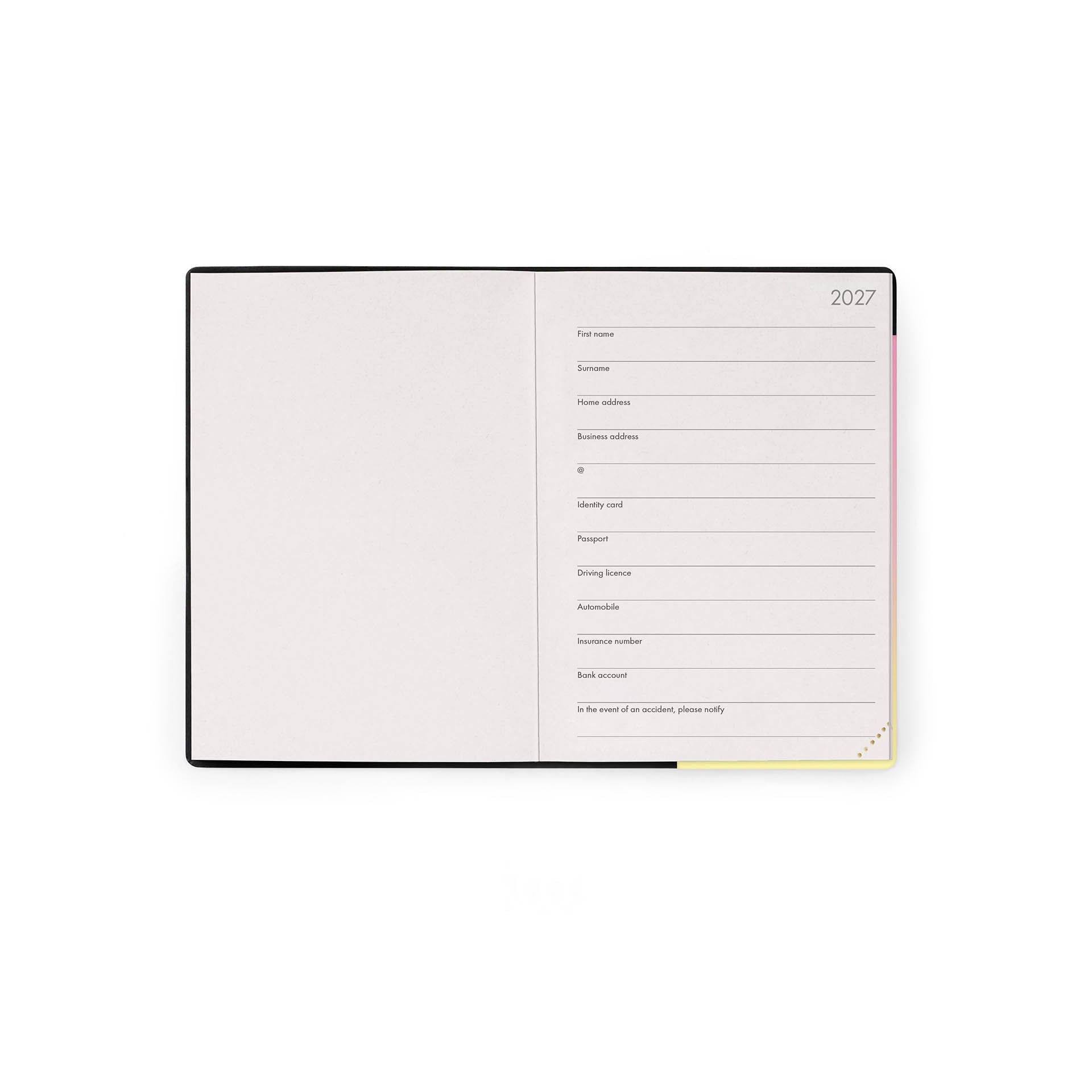Agenda Legami 12 Meses 2027 Diária Sunrise Lover - Papelaria Encantada