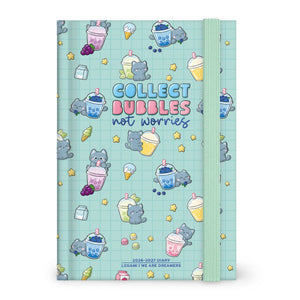 Agenda Legami 16 meses Diária -Média- Gato Bubble Tea - Papelaria Encantada