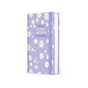 Agenda Legami 16 meses Diária -Média- Margarida Lilac - Papelaria Encantada