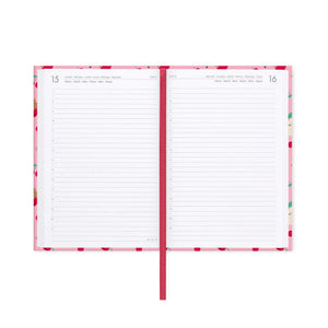 Agenda Legami 16 meses Diária -Média- Urso Cereja Rosa - Papelaria Encantada