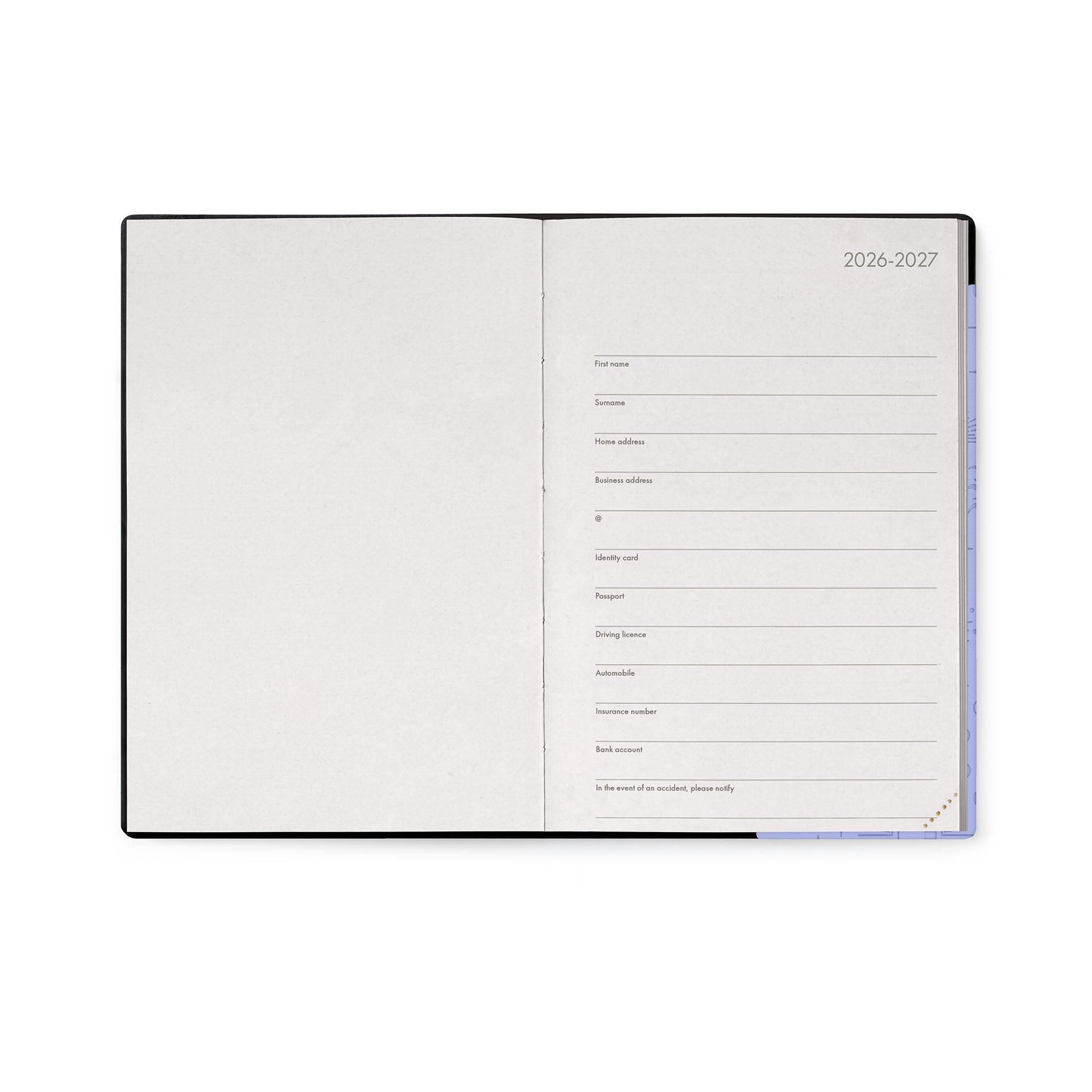 Agenda Legami 16 meses Média Diaria - Cosmic Lilac - Papelaria Encantada