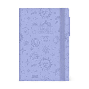 Agenda Legami 16 meses Média Semanal - Cosmic Lilac - Papelaria Encantada